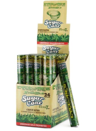 Photograph of product: Cyclones | Sugar Cane | Pre-Rolled Transparent Cones