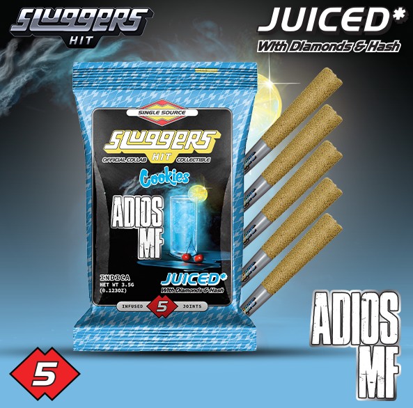 Photograph of product: [Sluggers] au chocolat Infused Preroll 5 Pack - 3.5g - Adios MF(I)