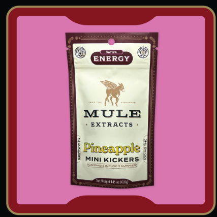 Photograph of product: Pineapple | Mule Extracts | 100mg Gummies (10 pack)