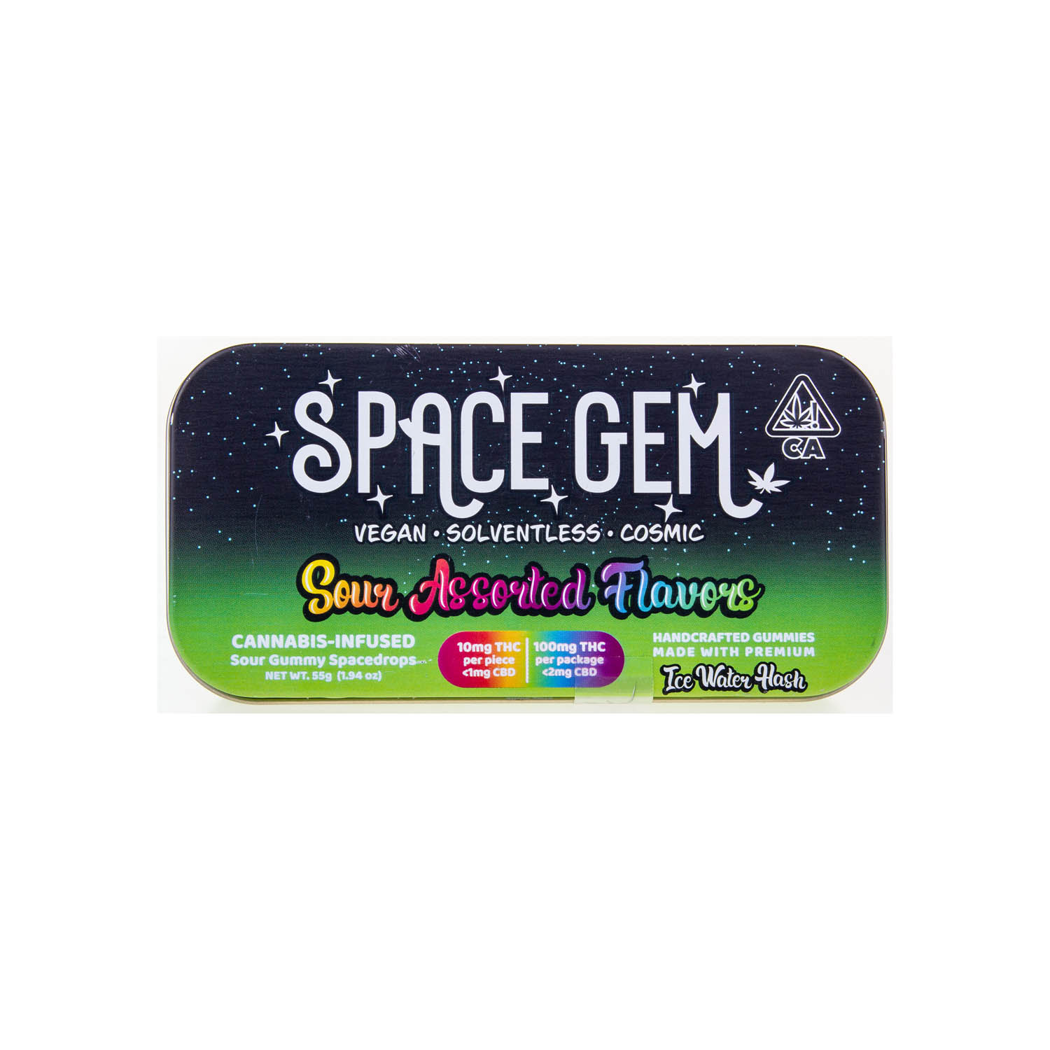 Photograph of product: Space Gems | Sour Gummy Space Drops (100mg TH-oui)