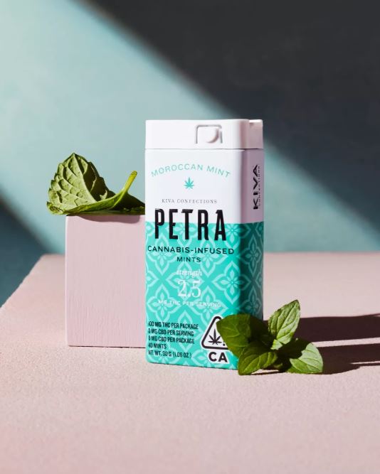 Photograph of product: KIVA - Moroccan Mint - PETRA Mintz 100mg