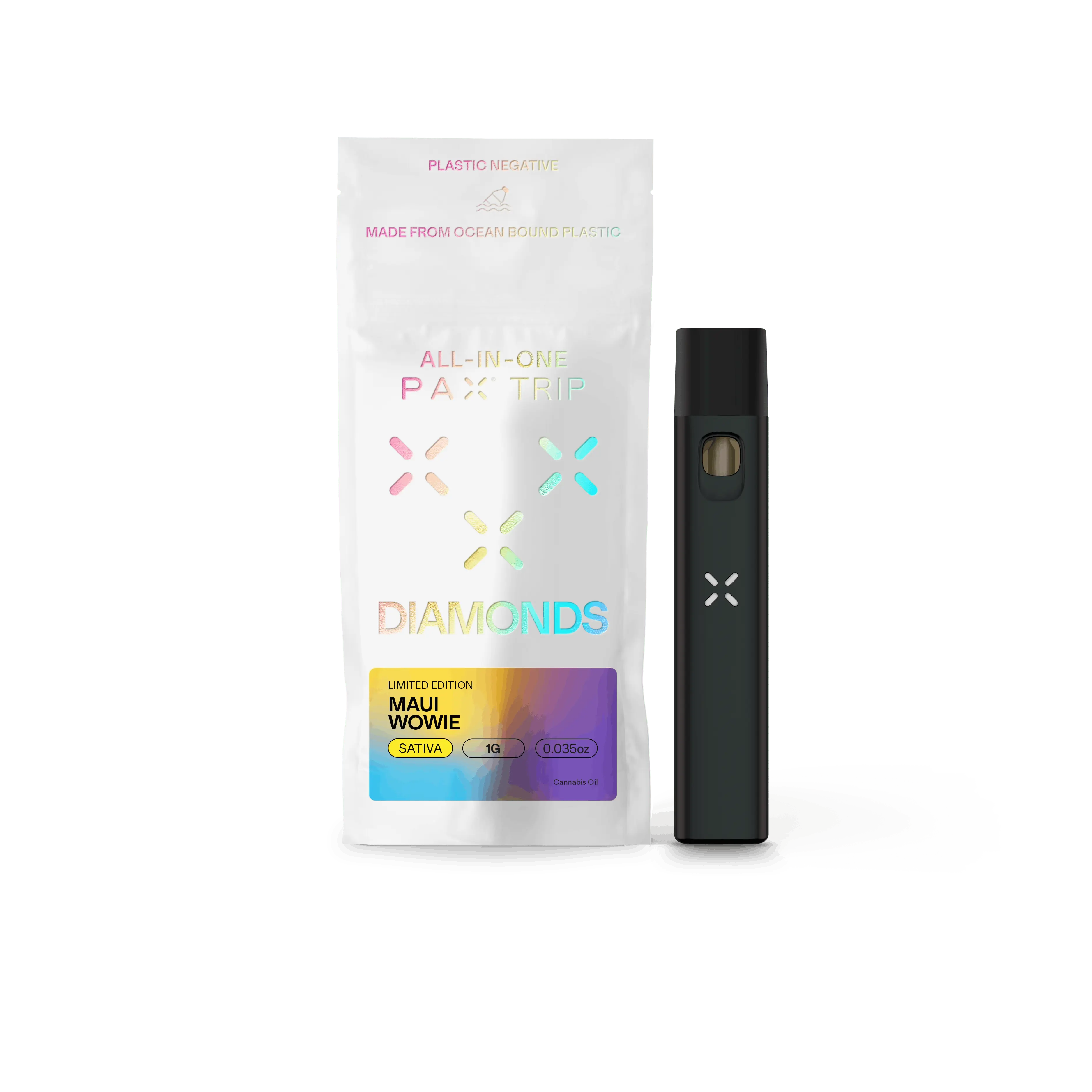 Photograph of product: PAX | 1g Diamonds Disposable | Maui Wowie
