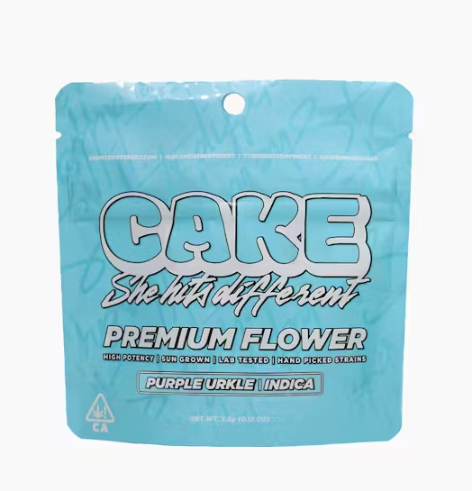 Photograph of product: Cake Purple Urkle Oui'd Premium Flower 3.5g