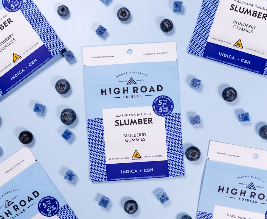 Photograph of product: 1:1 Slumber Blueberry Gummies