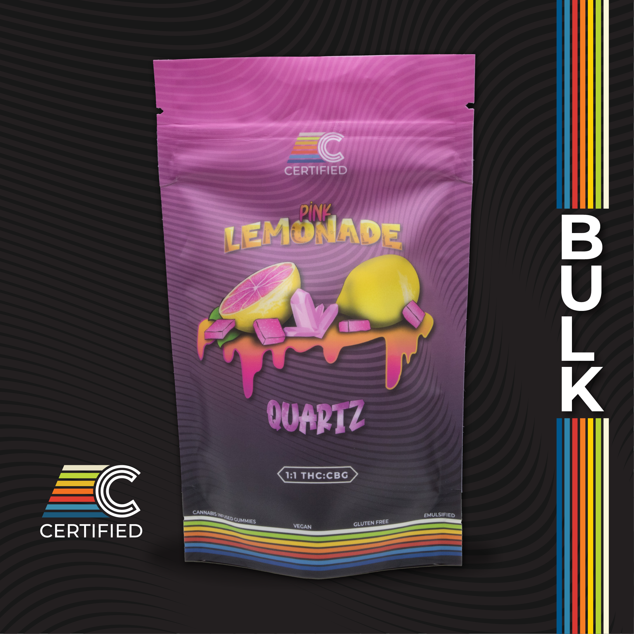 Photograph of product: 1:1 CBG Pink Lemonade Quartz | 40pk