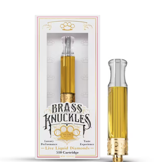 Photograph of product: Brass Knuckles | 1g Liquid Live Diamonds 510 Cartridge | The Truth