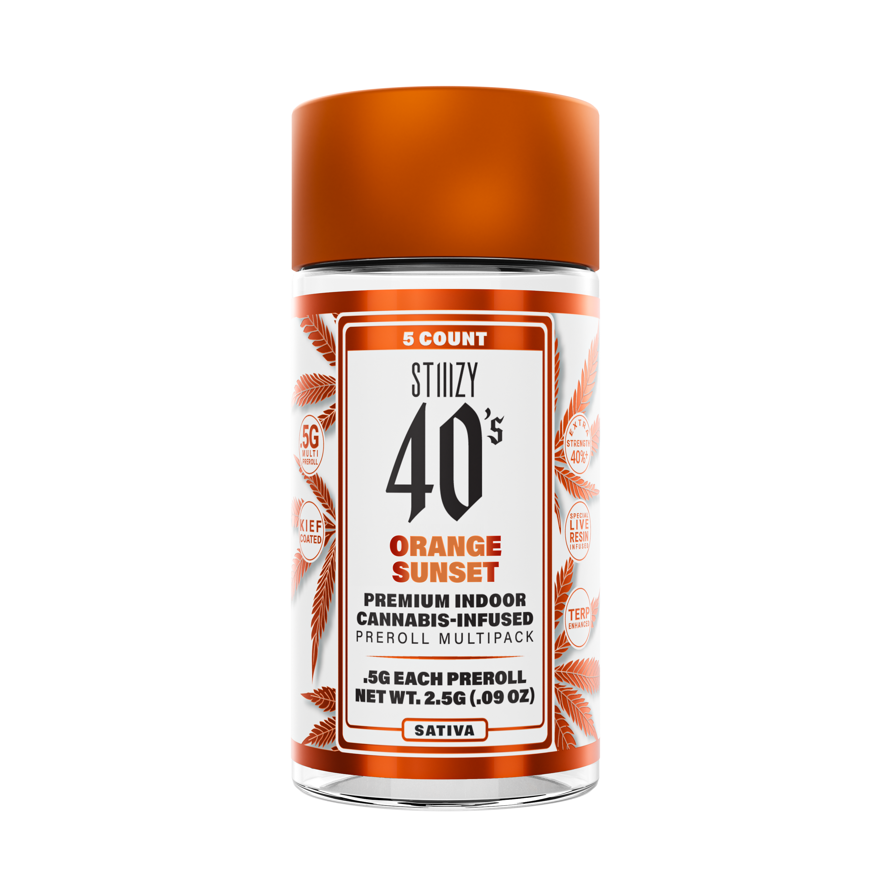 Photograph of product: INFUSED PREROLL - 5PK - Oui'd - ORANGE SUNSET