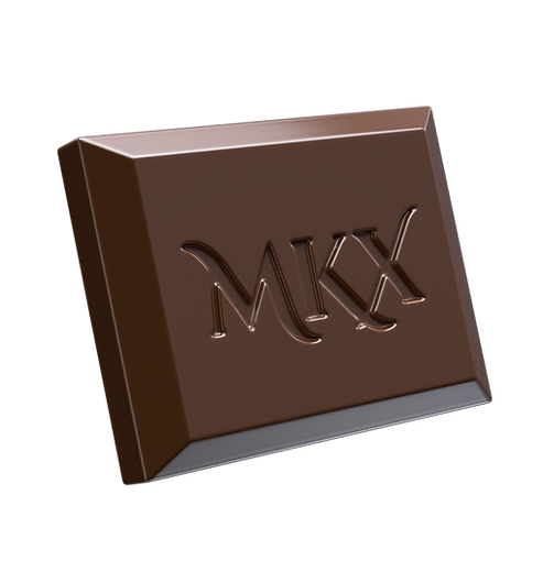 Photograph of product: MKX | 200MG CHOCOLATE BITES | WHITE CHOCOLATE FRUITY PEBBLE