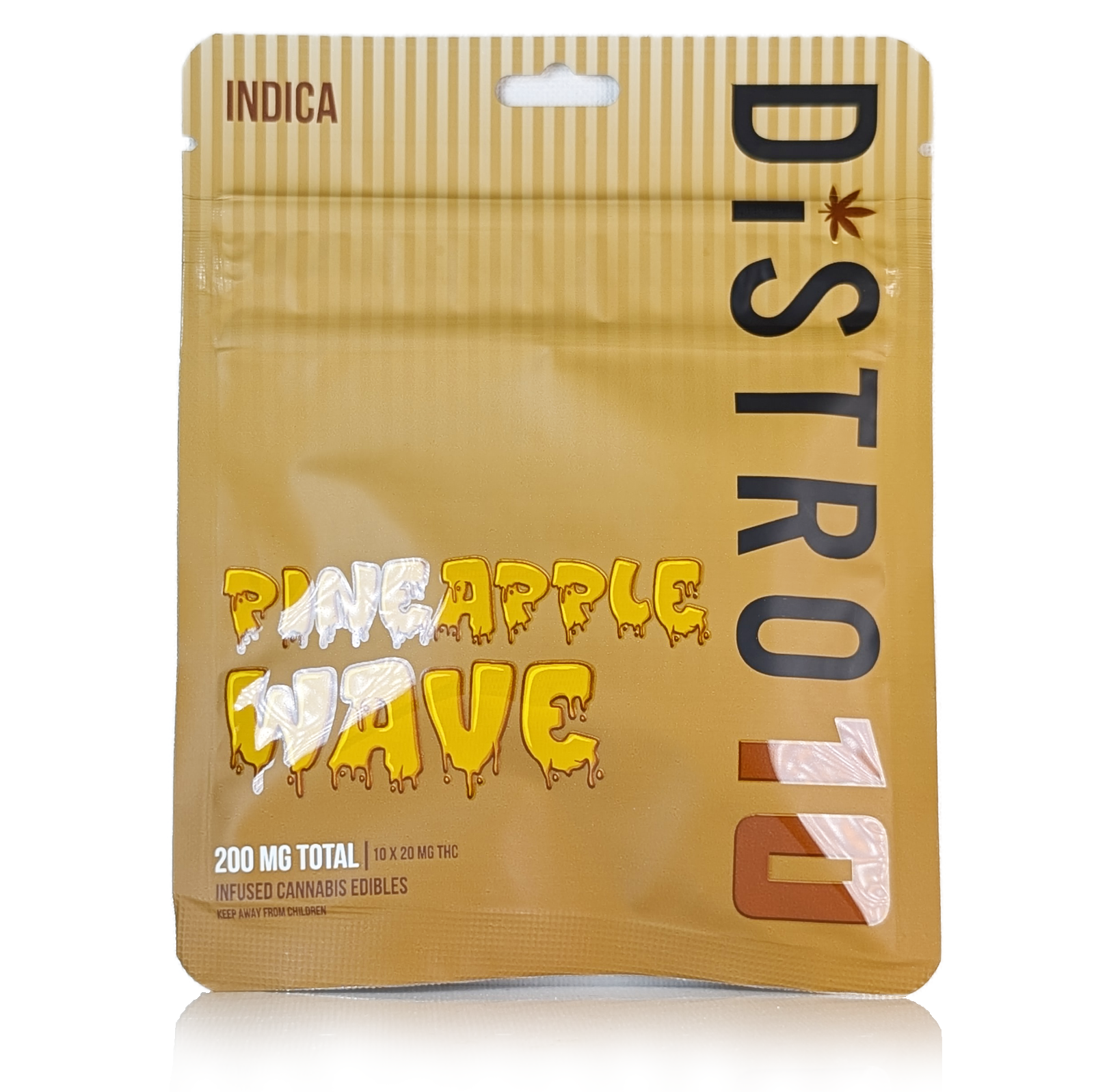 Photograph of product: PINEAPPLE WAVE - 200MG (10X20MG) GUMMIES