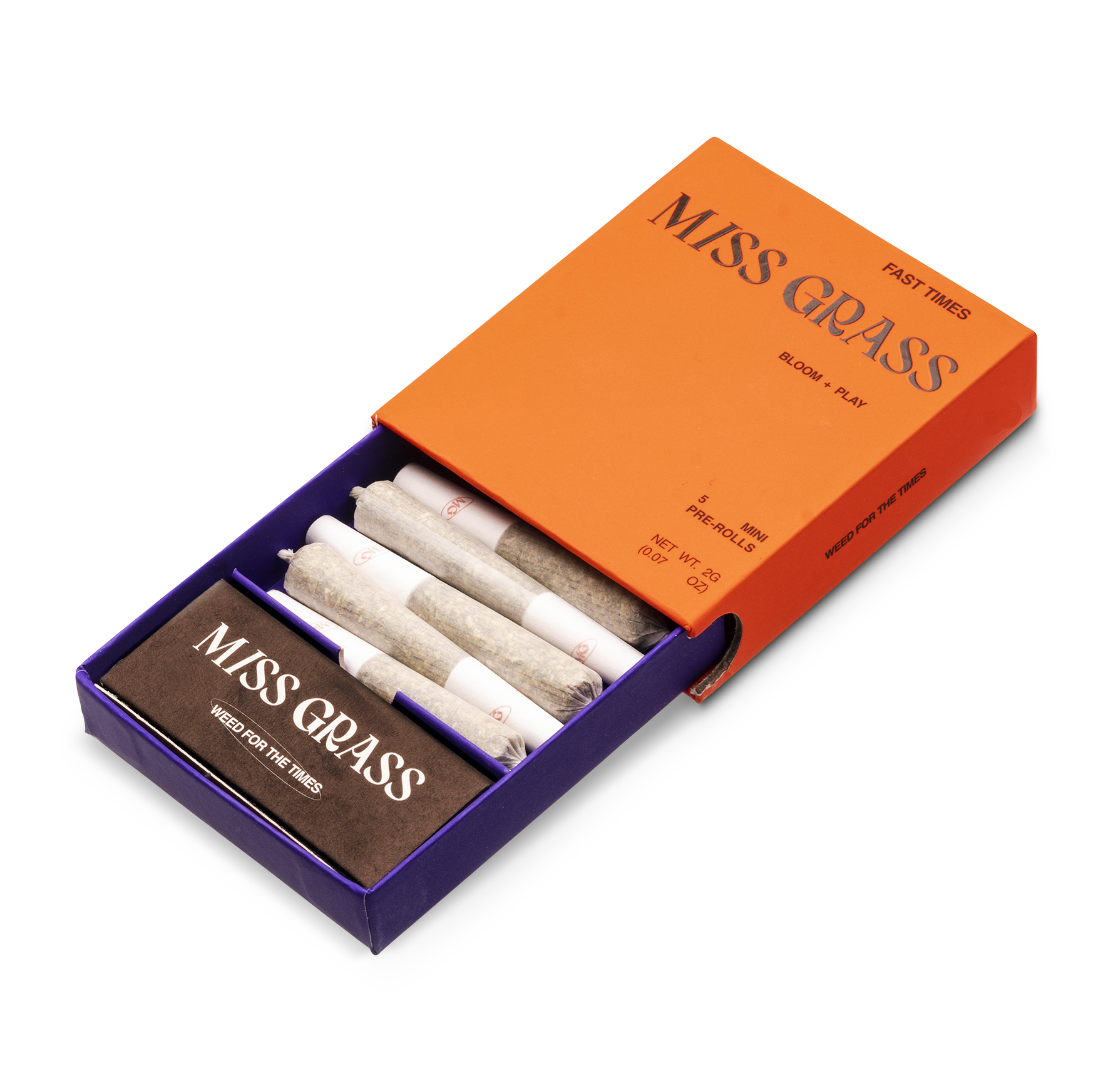 Photograph of product: Miss Grass | Fast Times | Pre-Roll 5 Pack | 2g