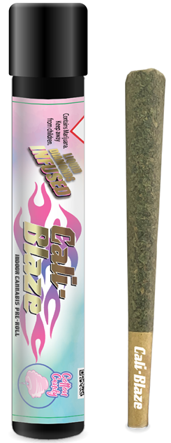 Photograph of product: Cali Blaze - Cotton Cloud - Infused Pre Roll - 1.2g