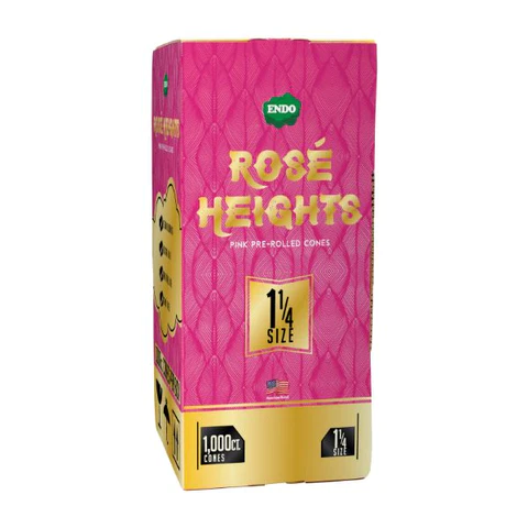 Photograph of product: ENDO Rose Heights Premium Pink 1 1/4 Size Cones