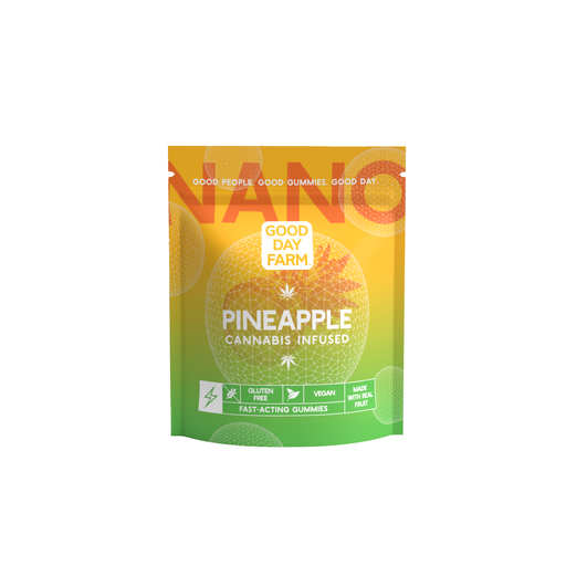 Photograph of product: GUMMY | FAST-ACTING | PINEAPPLE | 10MG EA | 10PK