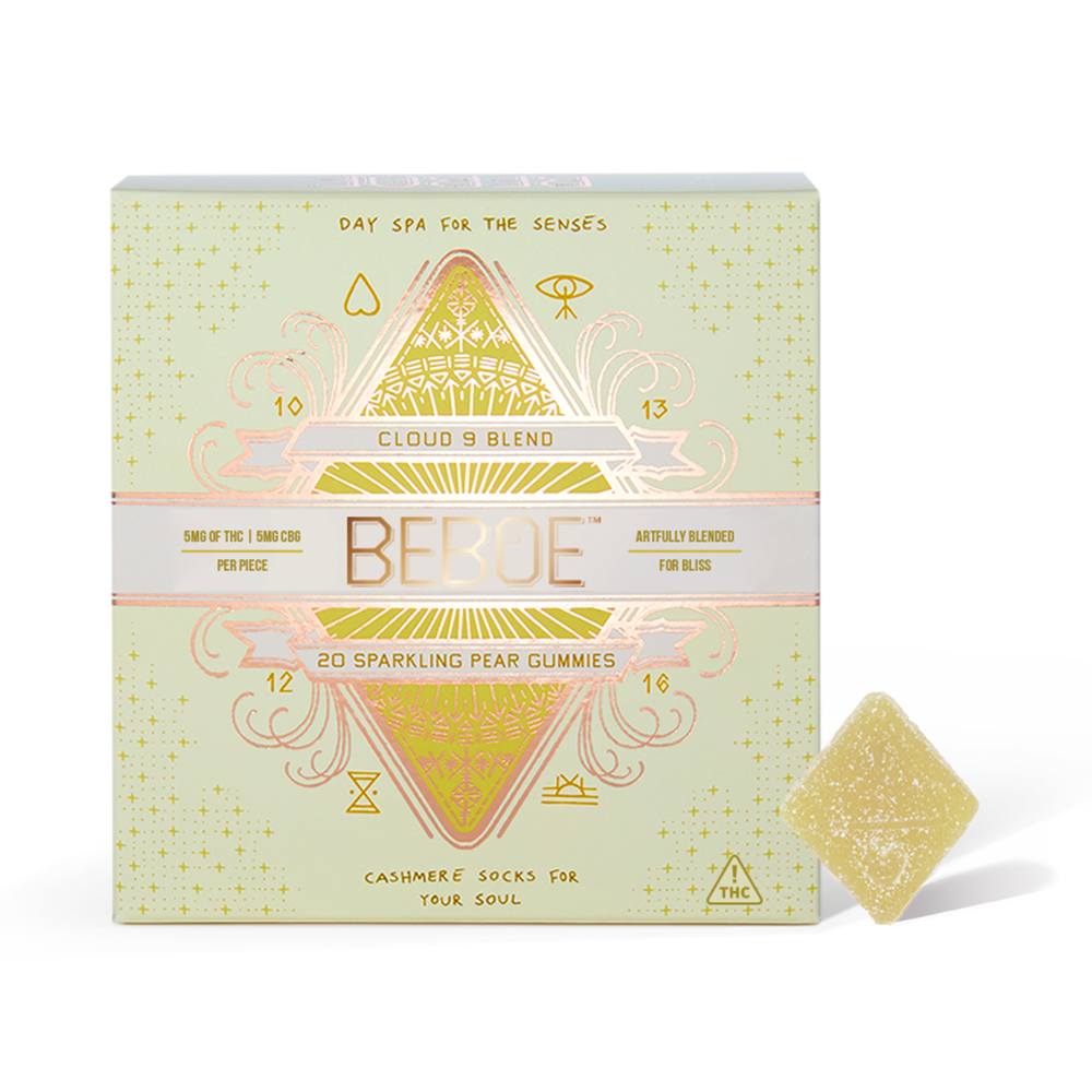 Photograph of product: 1:1 Thc/Cbg Sparkling Pear Gummies 100mg {735}