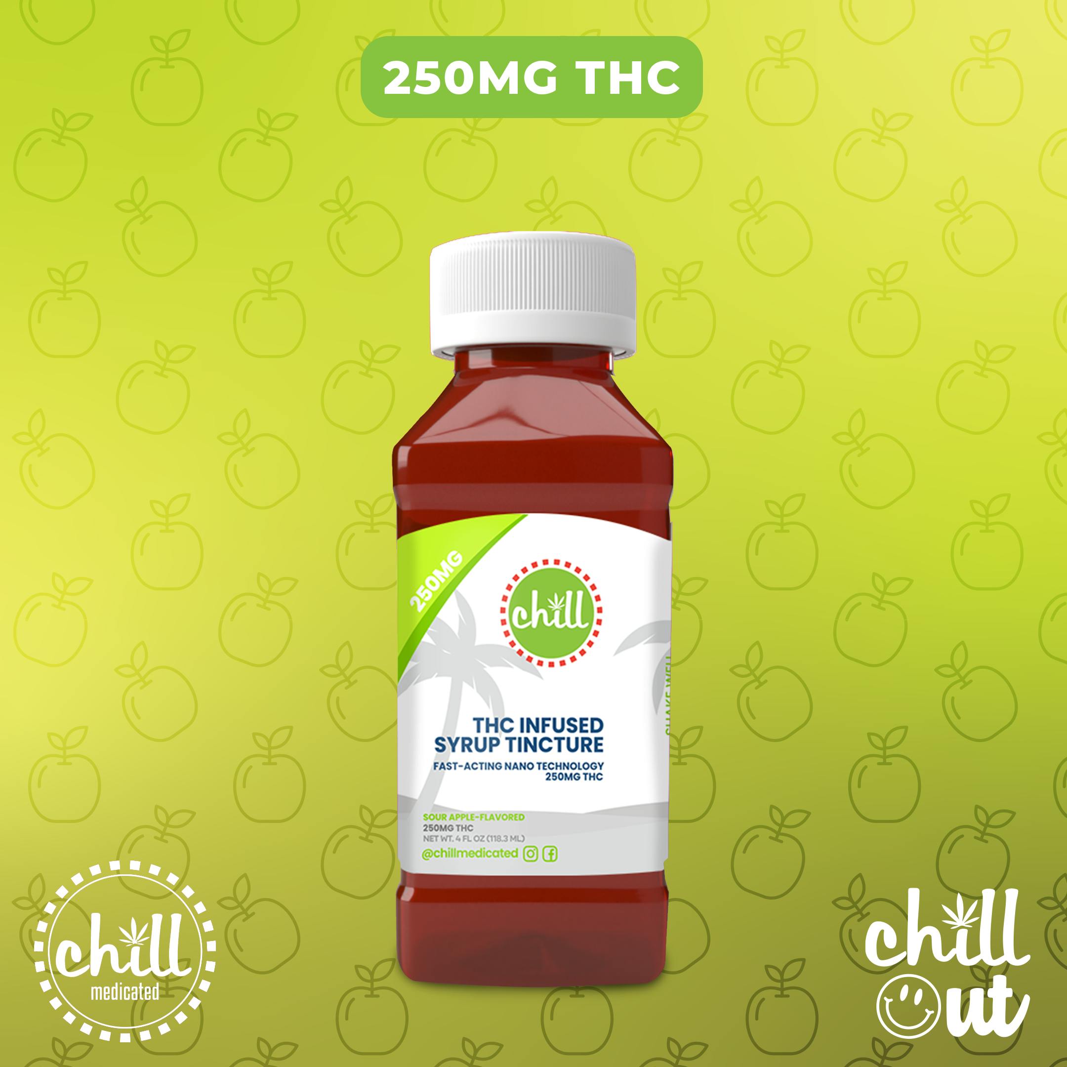 Photograph of product: Sour Apple - Syrup (250mg)