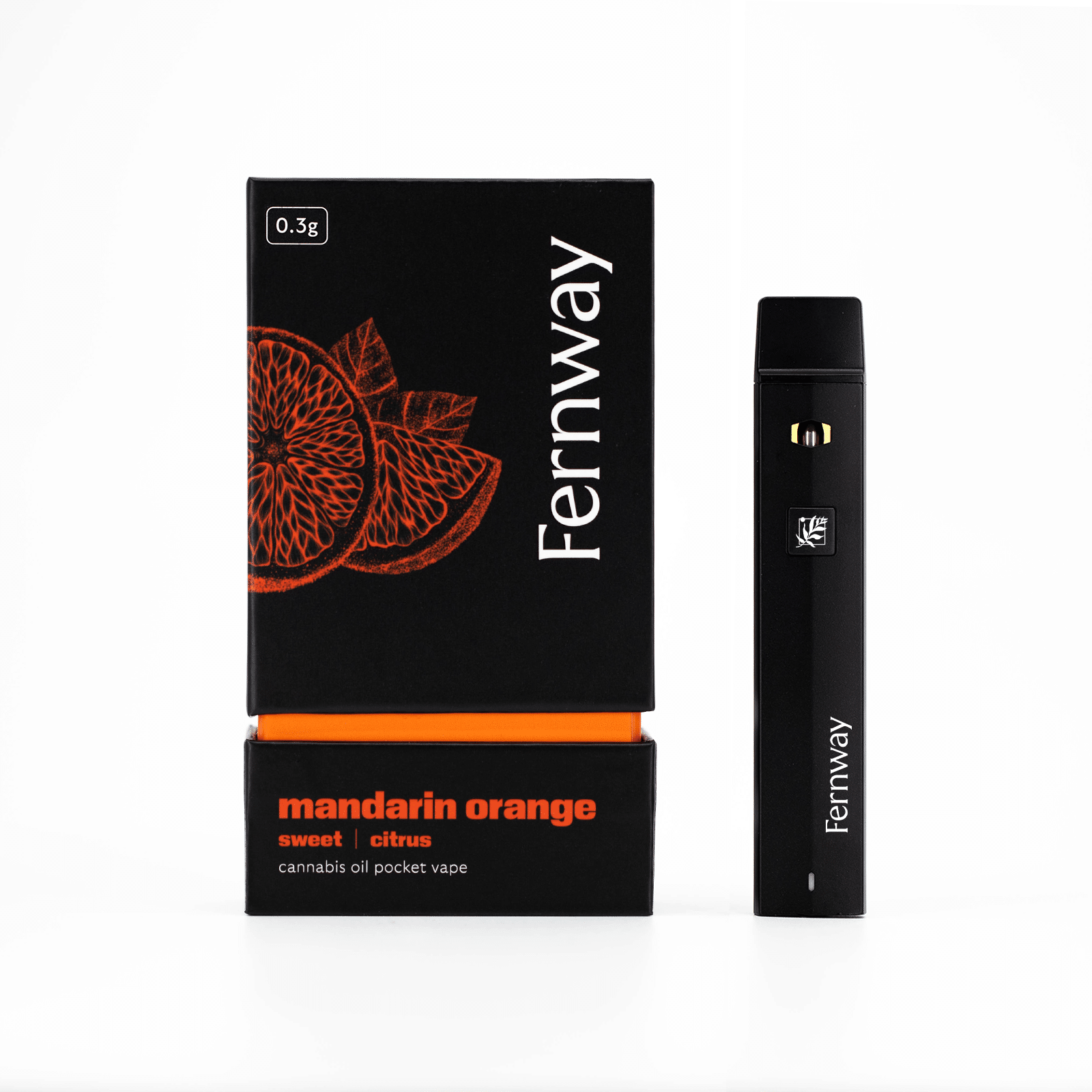 Photograph of product: Fernway Travelers | Mandarin Orange | 0.3g (Oui'd)