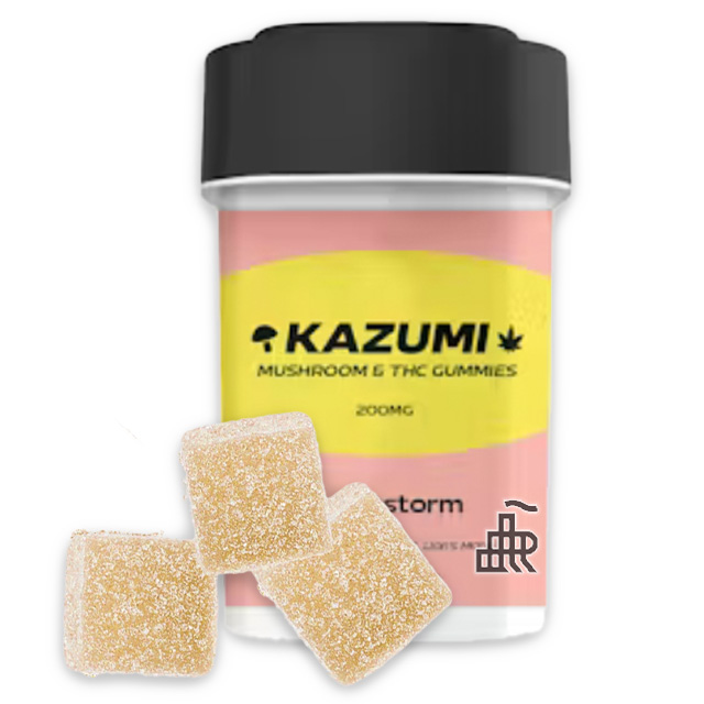 Photograph of Product: Peach Yuzu | Brainstorm | Thc & Mushroom | 10pc