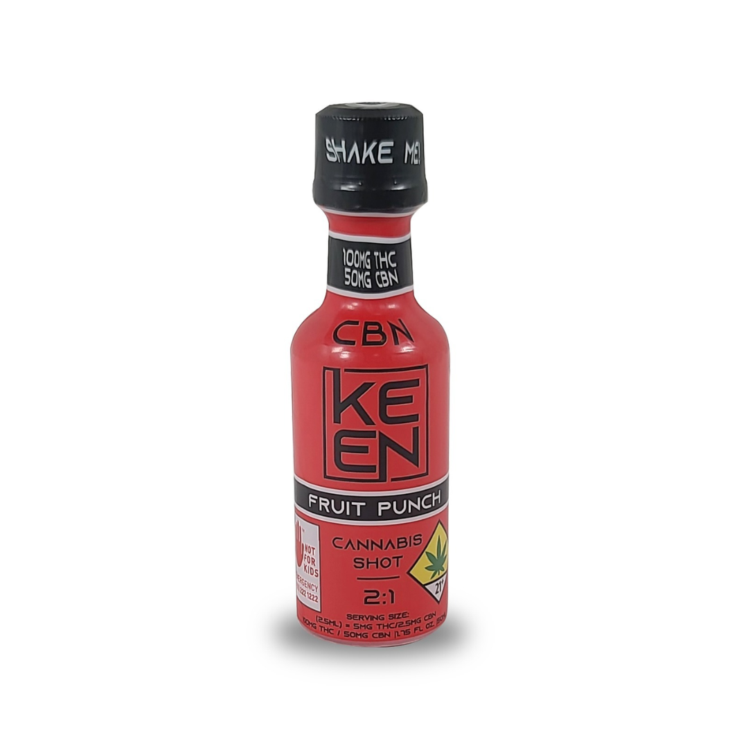 Photograph of product: Keen Fruit Punch CBN 2:1 Shot (1.75oz)