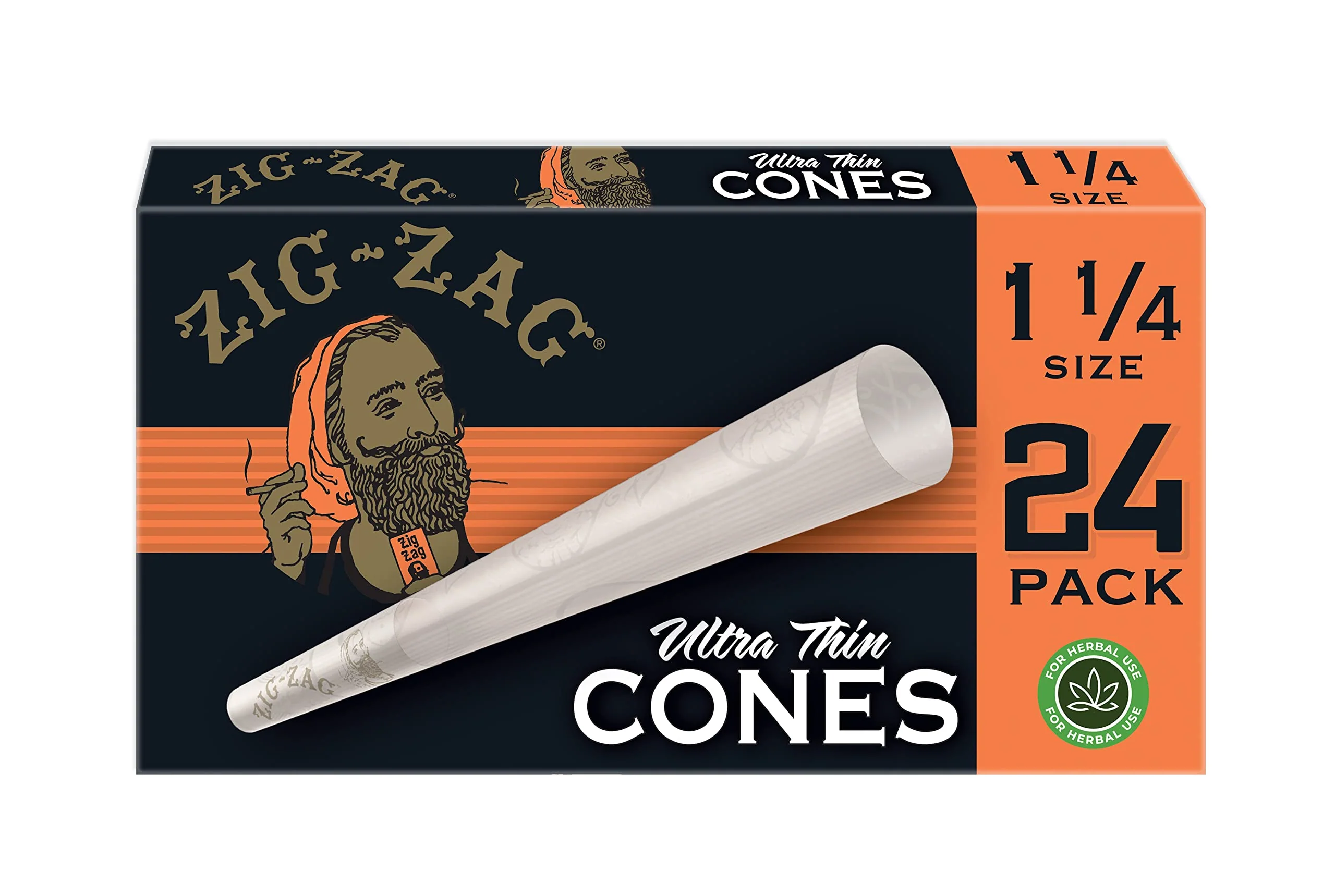 Photograph of product: Accessories | Zig-Zag Ultra Thin 1 1/4 Cones | 24 Per Pack