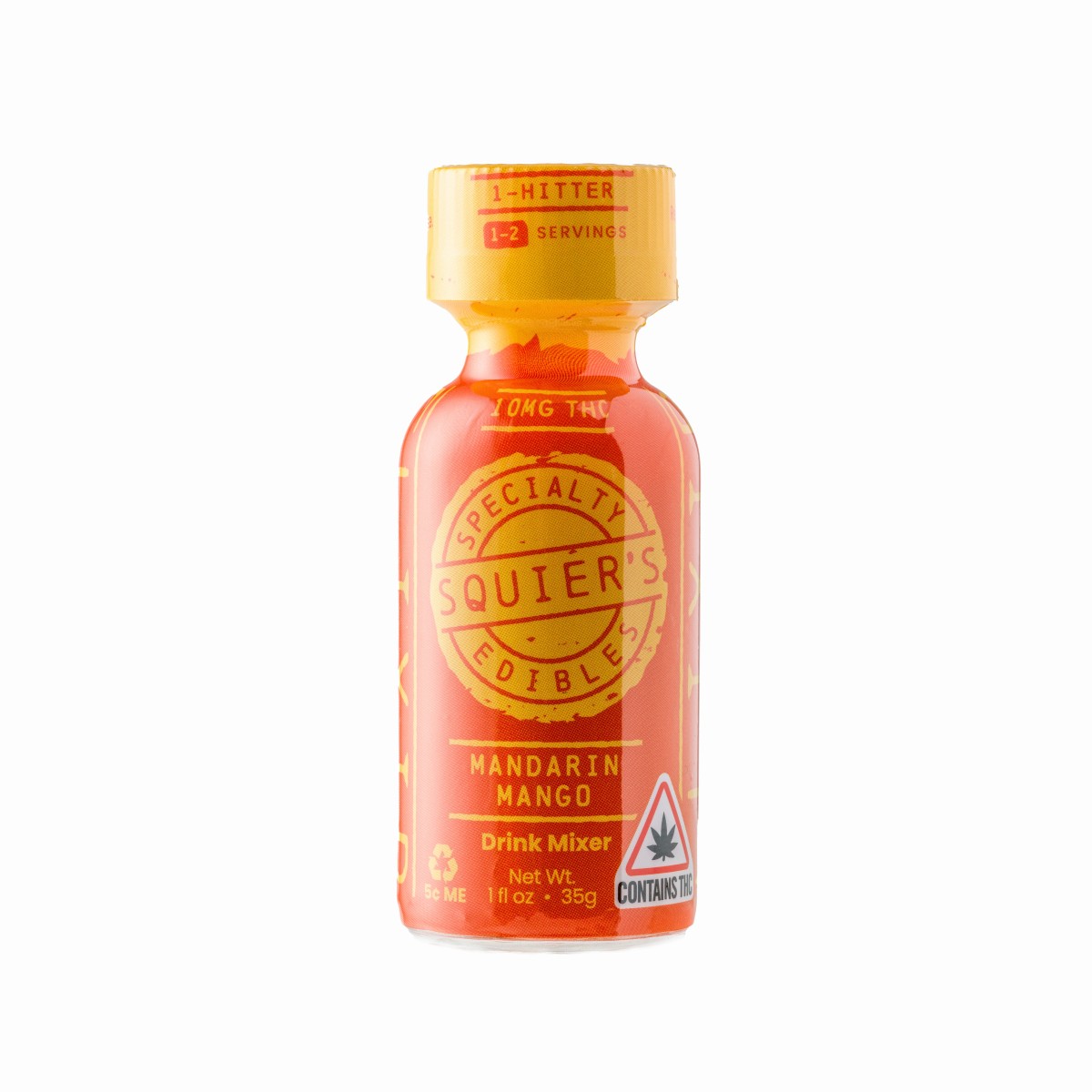 Photograph of Product: Squier's -Mandarin Mango - HASH ROSIN Mixer (10mg)