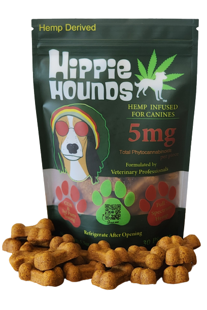 Photograph of product: Hippie Hounds: K9 Treats | CBD Treats | 5mg | 30pk