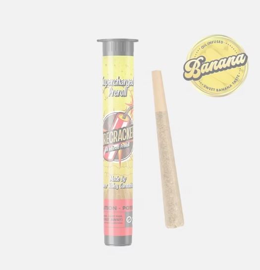 Photograph of product: Banana Candy Infused Pre-roll 1g