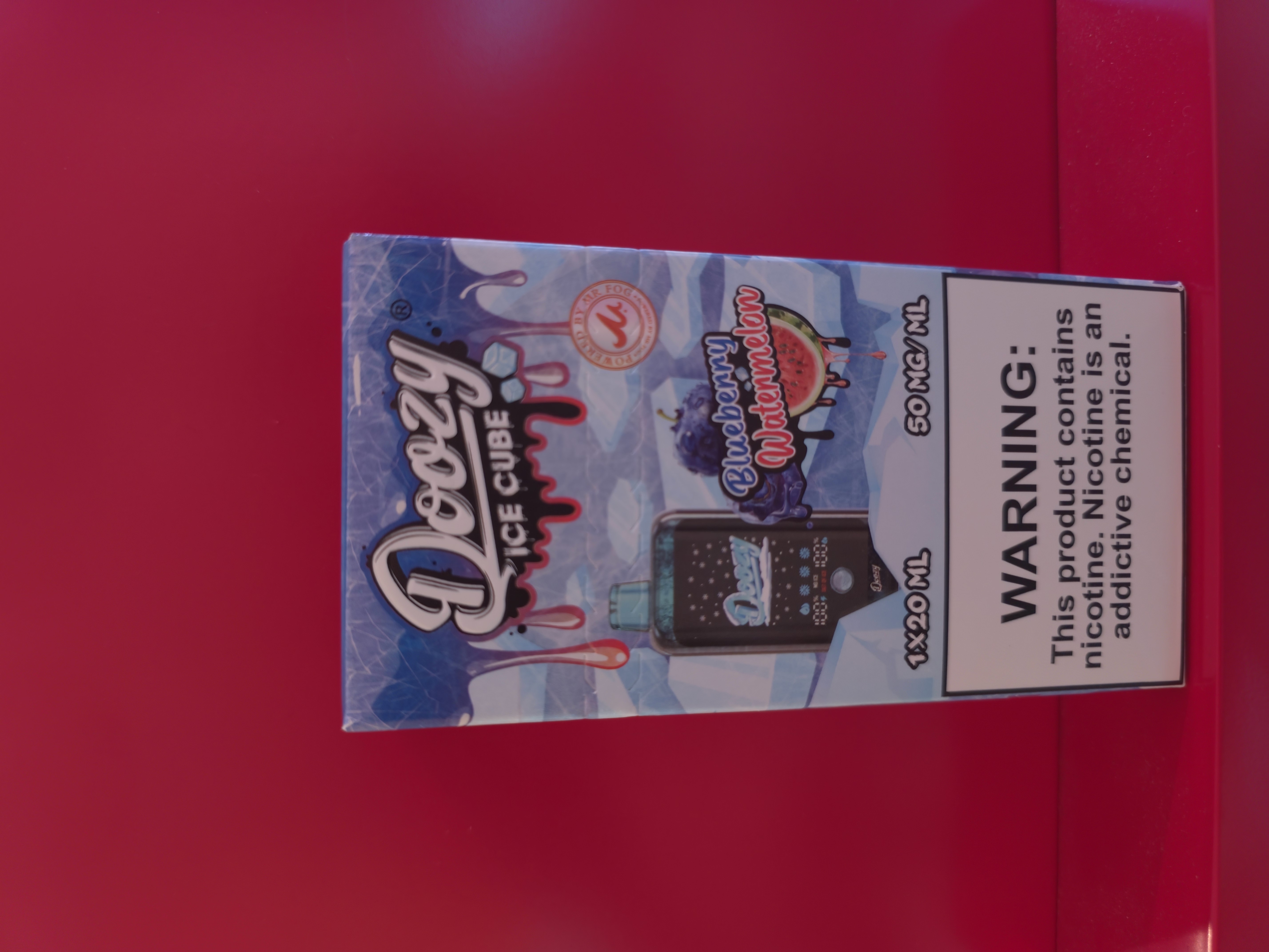 Photograph of product: Doozy | Ice Cube | 40K Puffs | Blueberry Watermelon | Nicotine Disposable
