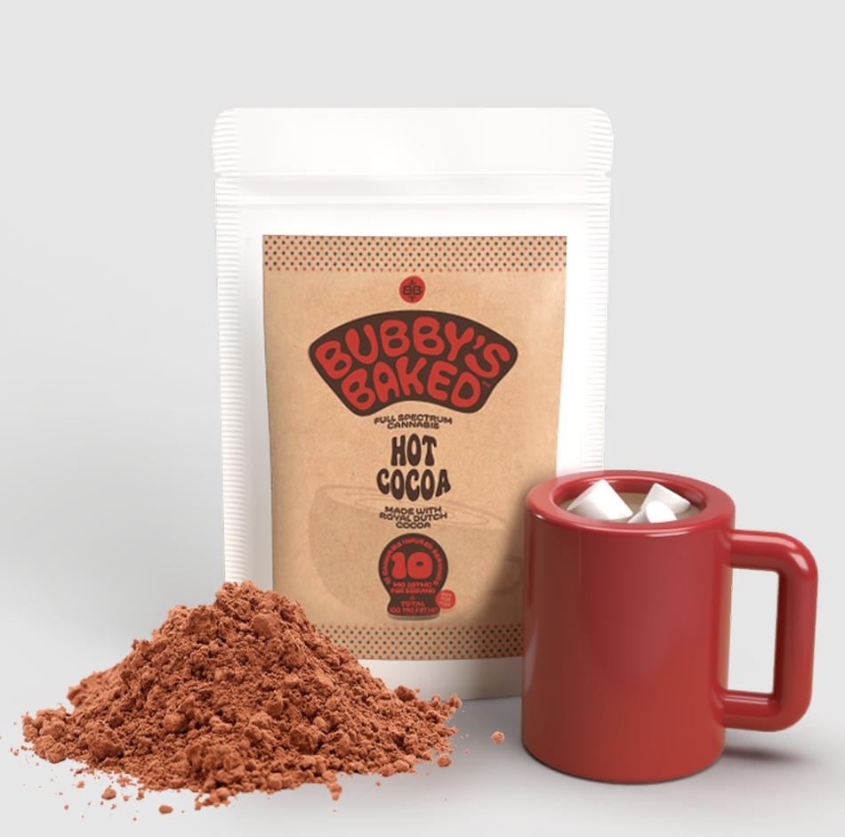 Photograph of product: BUBBY'S BAKED Hot Cocoa Mix 100mg: 10pk