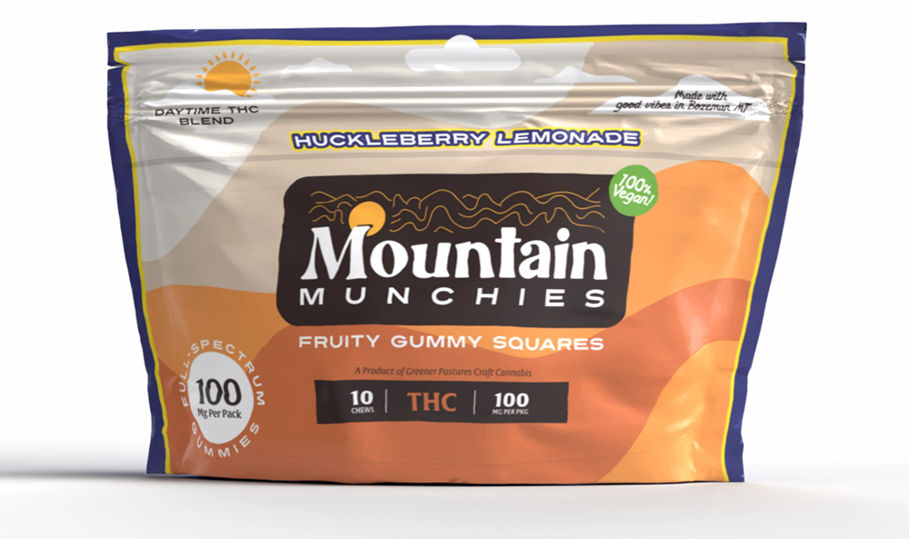 Photograph of product: 0.1g Gummies - Huckleberry Lemonade - Mountain Munchies