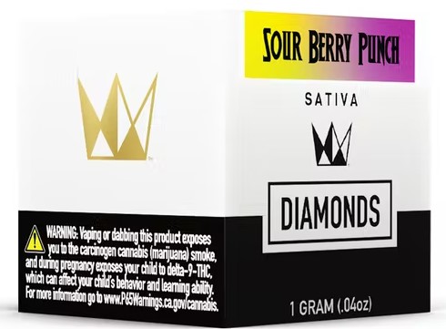 Photograph of product: SOUR BERRY PUNCH DIAMONDS