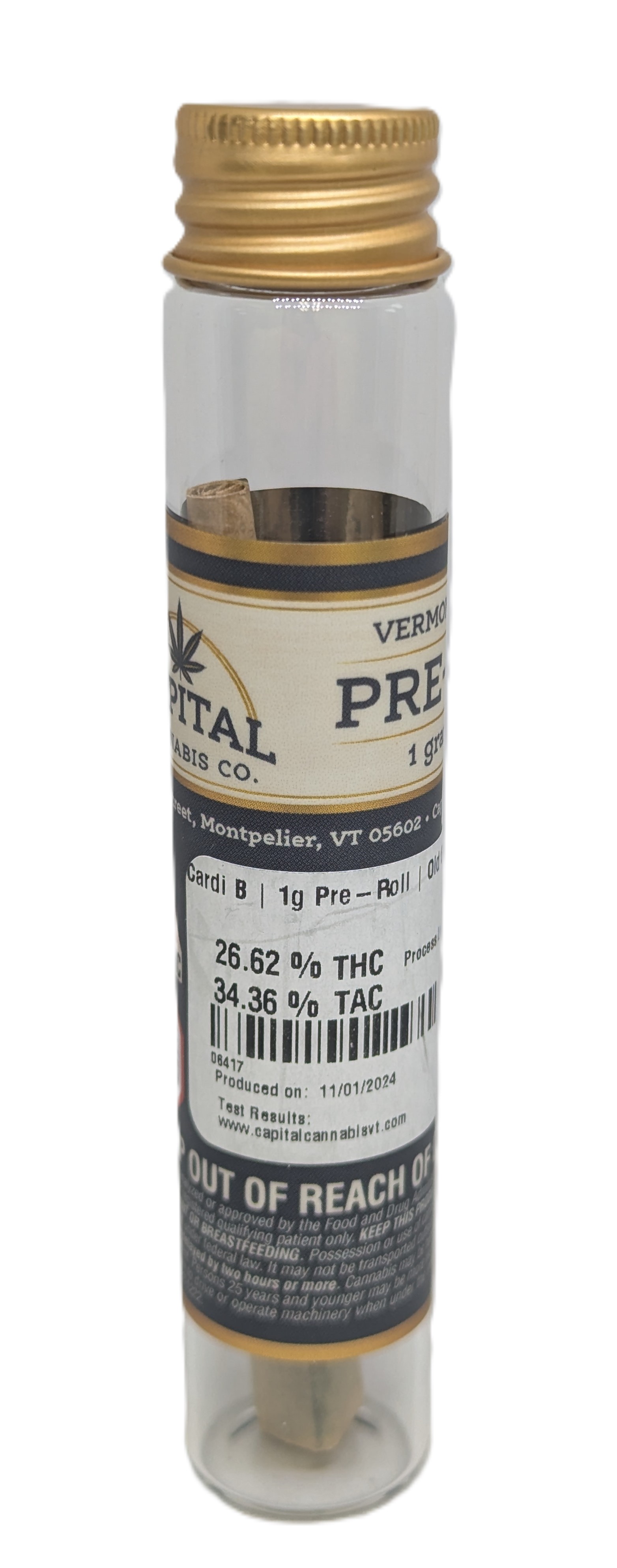 Photograph of product: Cardi B Pre-Roll | Old Growth