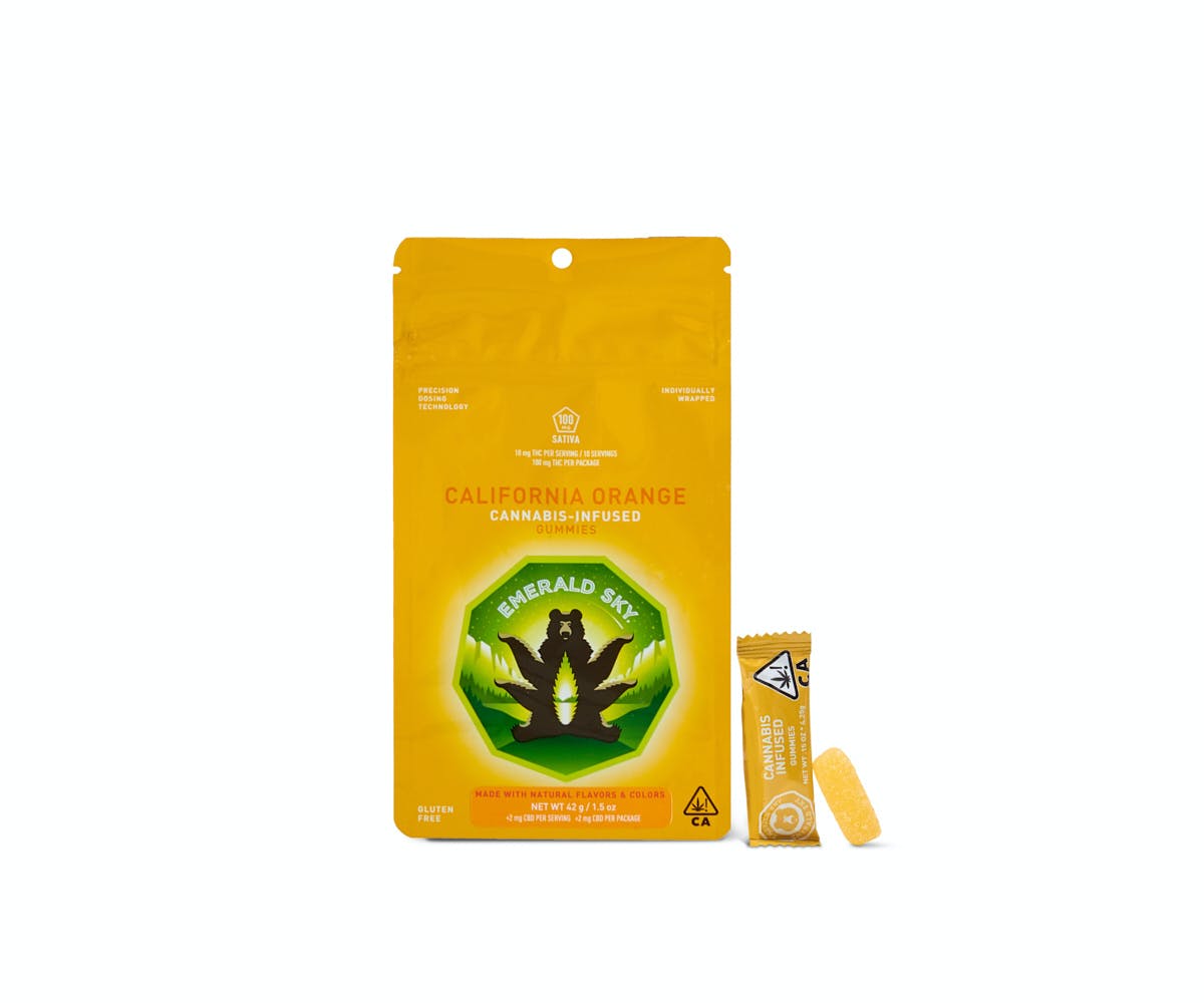 Photograph of product: California Orange (10pk/100mg) Gummies [S]