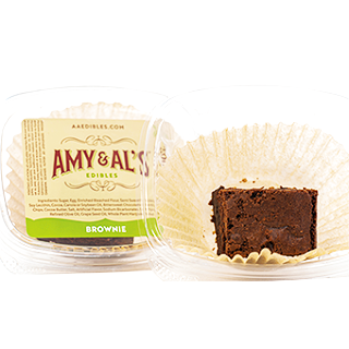 Photograph of product: A&A Chocolate Brownie (10pk) 100mg