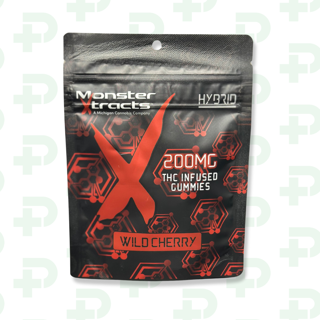 Photograph of product: Monster 200mg Gummy - Hybrid - WILD CHERRY