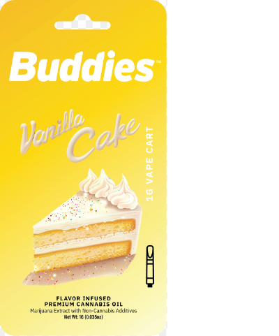 Photograph of product: Buddies Flavors - Vanilla Cake (H) - Flavored Distillate Cartridge 1g