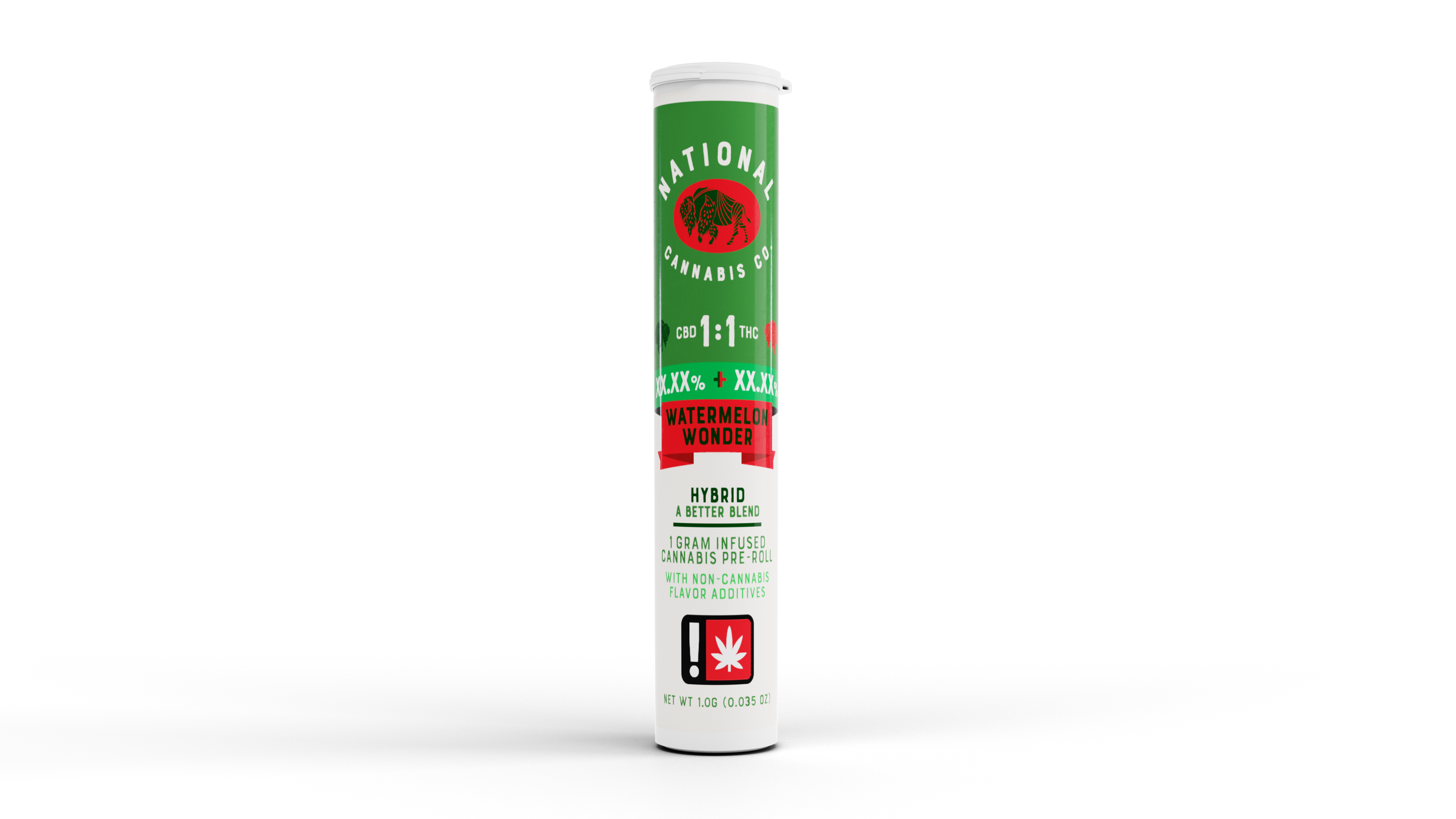 Photograph of product: National Oui'd Co Fruit Terpene Infused PreRoll | Watermelon Wonder