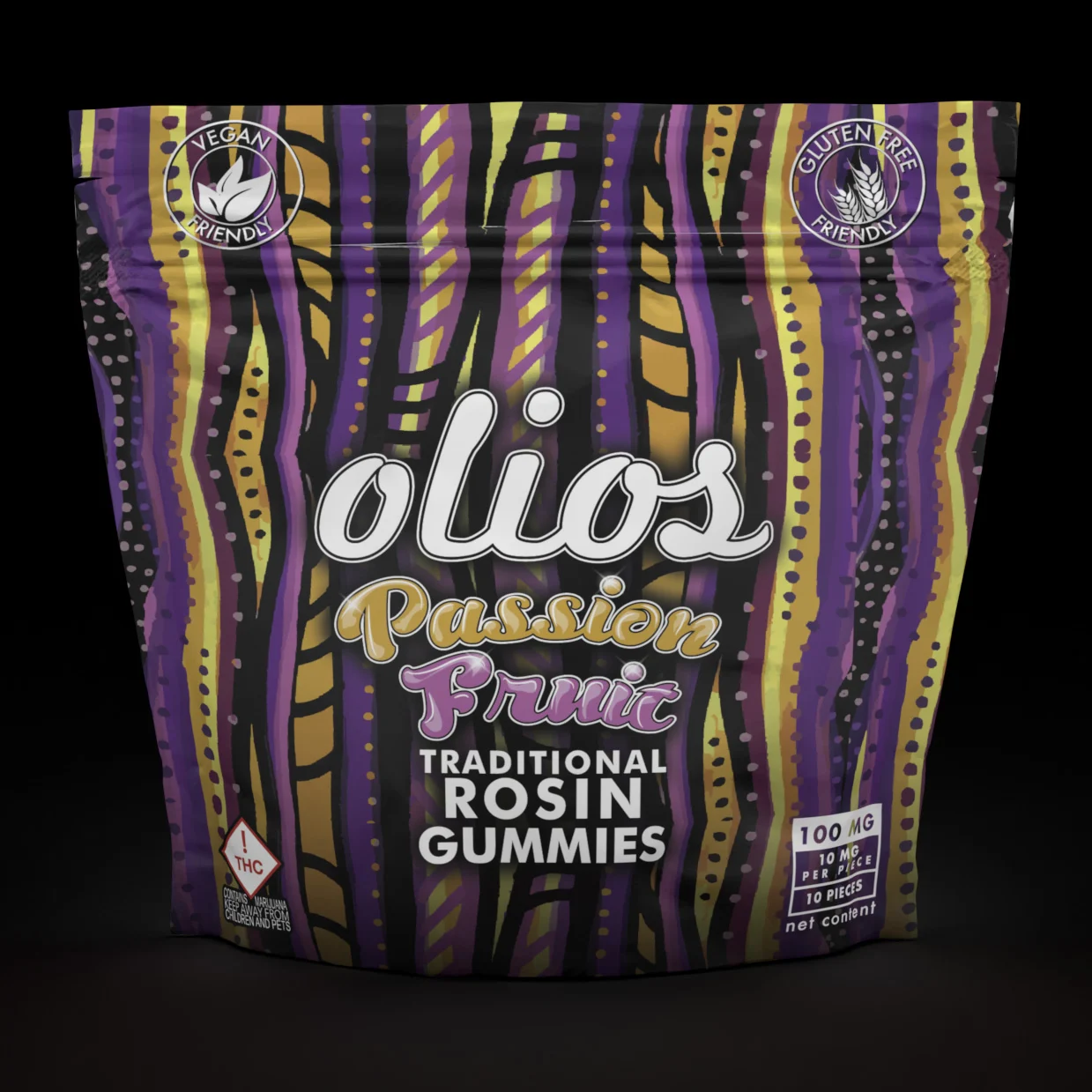 Photograph of product: Passion Fruit | 10pk x 10mg |  Rosin Gummies