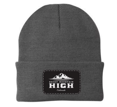 Photograph of product: Hat - Beanie - RMH - Black Patch