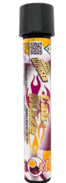 Photograph of product: Cali Blaze - Passionfruit | 1G Tarantula Pre-Roll
