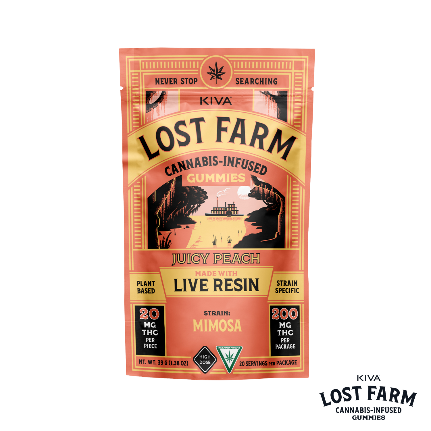 Photograph of product: Juicy Peach Live Resin Gummies | 200mg