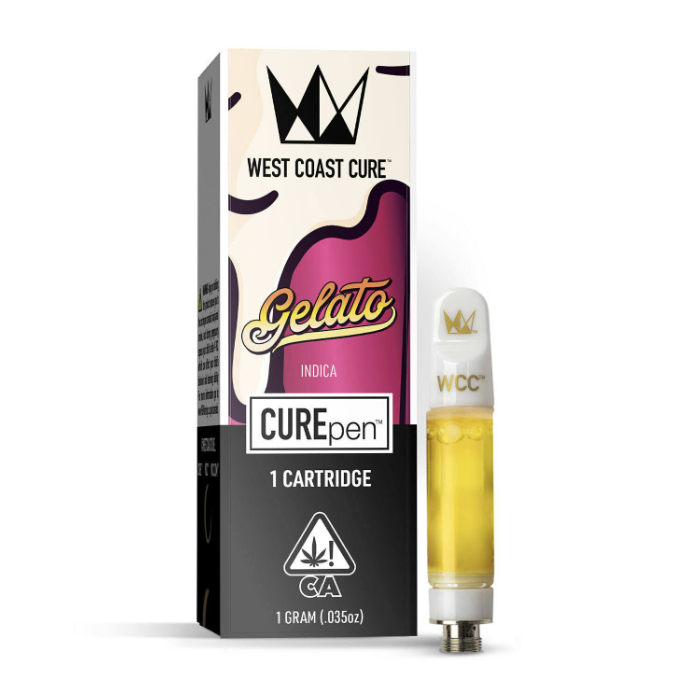 Photograph of product: West Coast Cure - Gelato CUREpen Vape Cart (1g)