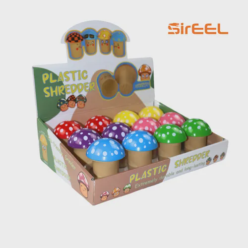 Photograph of product: 60mm ShroomStash 2pc Eco Friendly Plastic Grinder | Asstored Colors