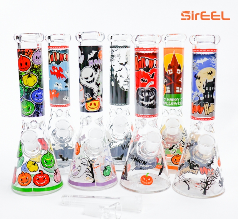 Photograph of product: SirEEL | Accessories | Glass + Pipes | Halloween Beaker Bong | 10"