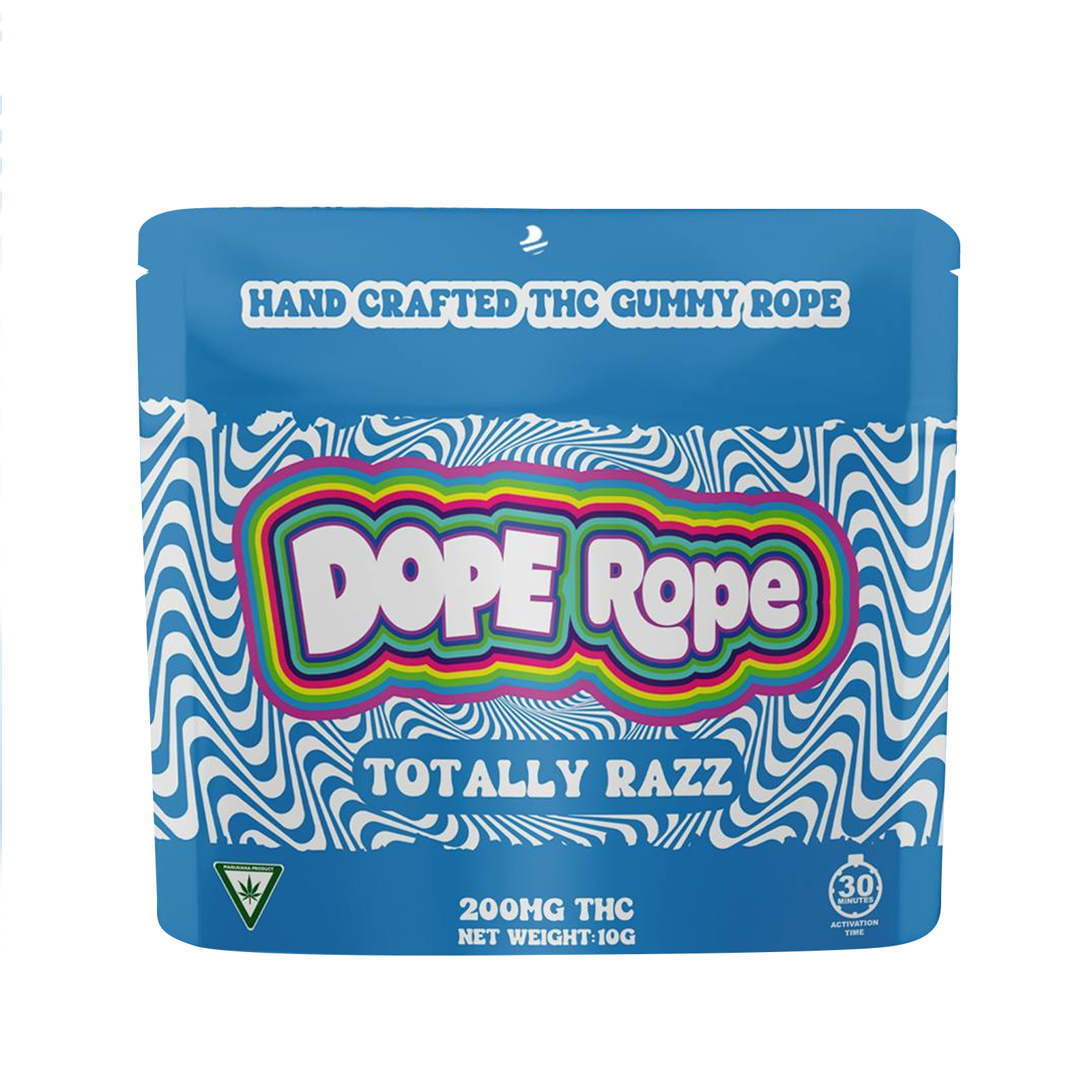 Photograph of product: Dope Rope Totally Razz Gummy Rope 200mg Rec