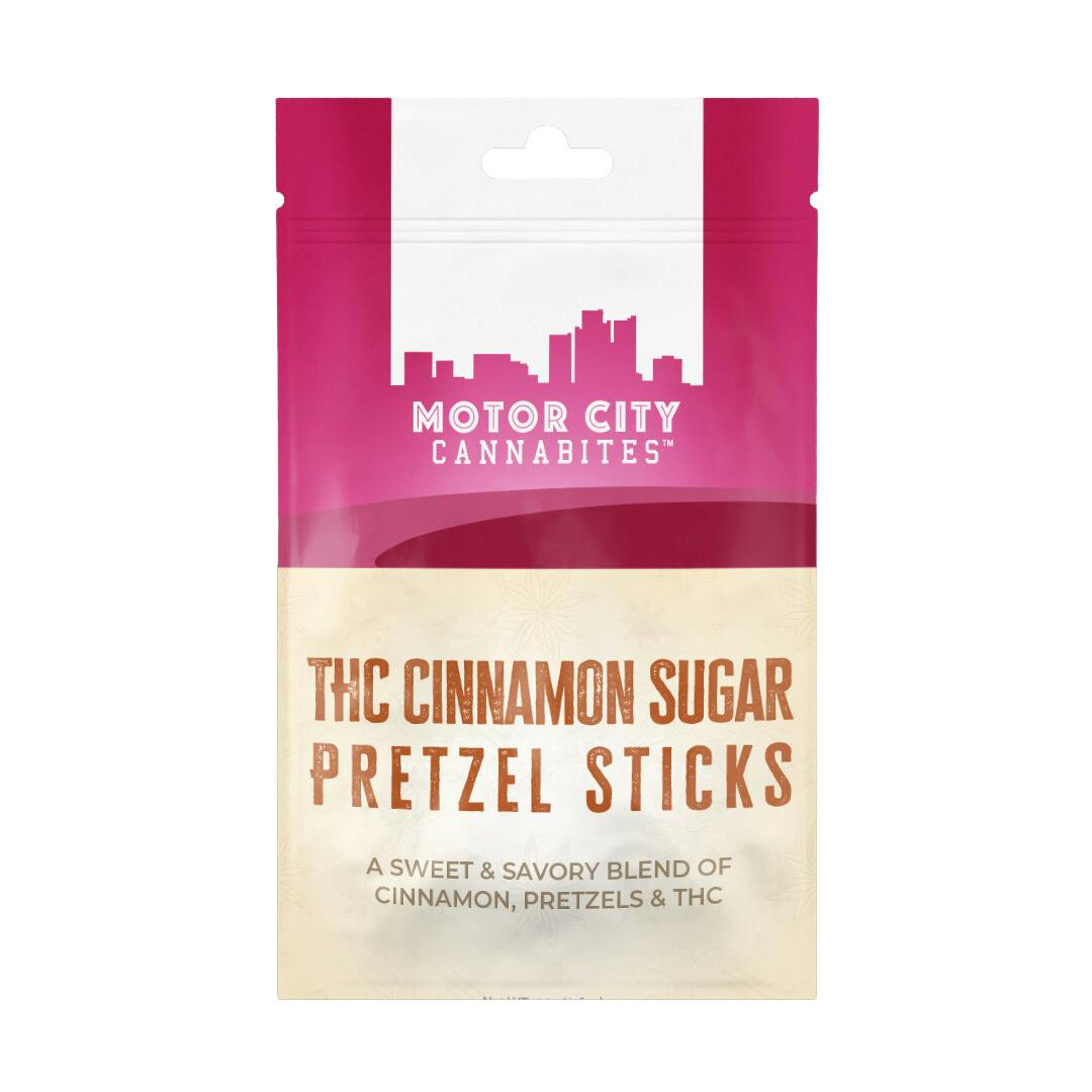 Photograph of product: Motor City Fast-Acting Cinnamon Sugar Pretzel Sticks 200mg Rec