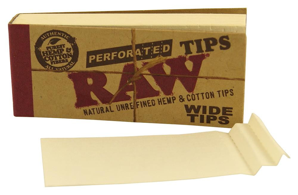 Photograph of product: Perforated Preroll Tips | RAW