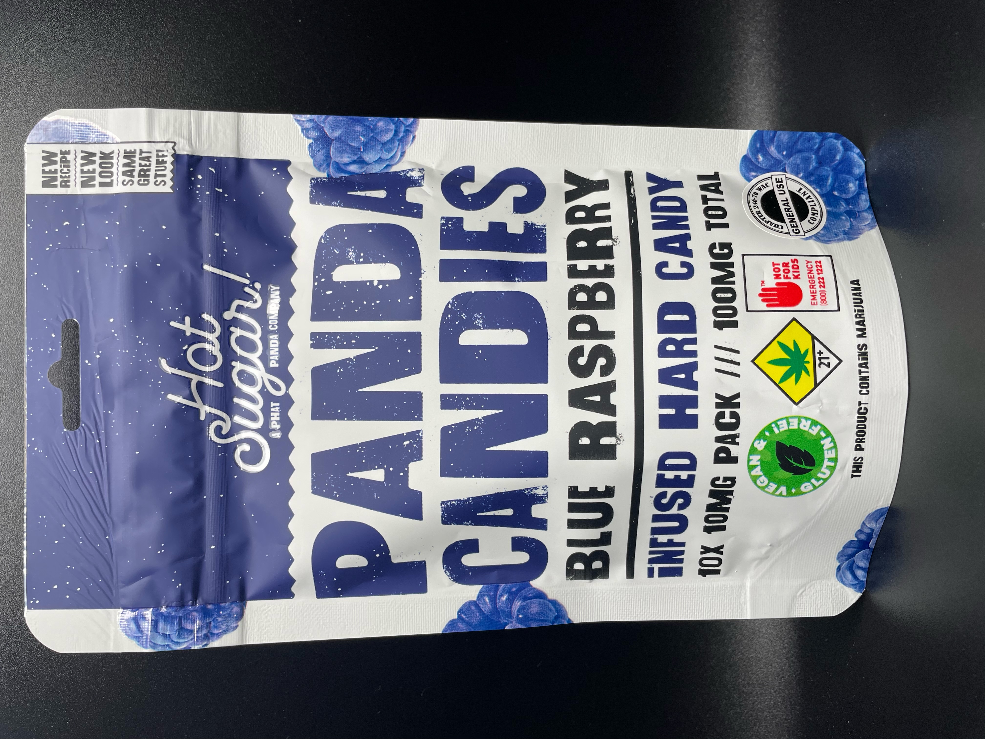 Photograph of product: DOH Panda Candies - Blue Raspberry 10pk (1.23oz)