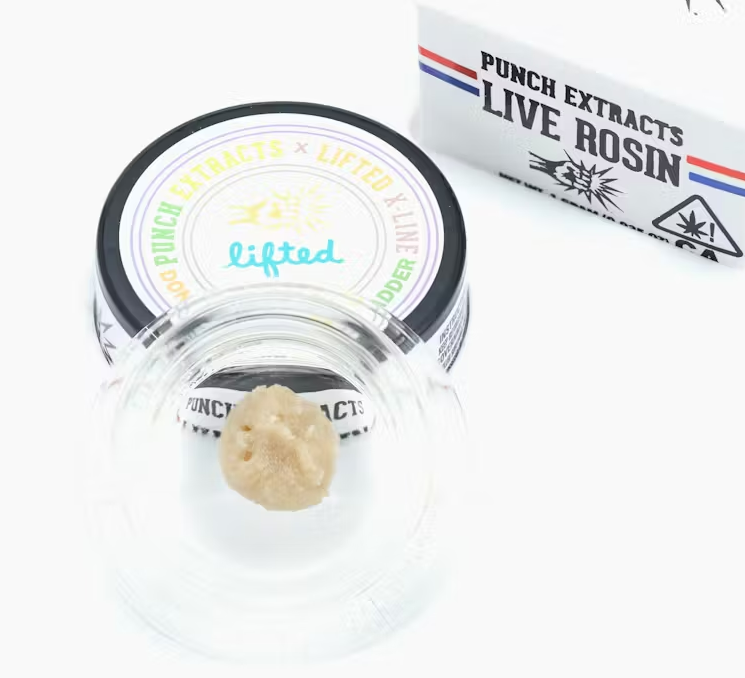 Photograph of product: Punch Extracts Donny Sherb Head Live Rosin Badder Tier 4