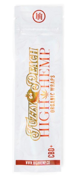 Photograph of product: High Hemp Wraps | Fuzzy Peach | 2pk