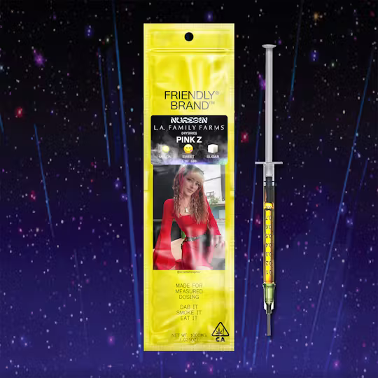 Photograph of product: Friendly Brand | Pink Z - 1g Nucleus Live Resin Applicator